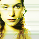 Young Caucasian Woman with Technology Photographic Print