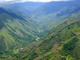 Peru's Monzon River Valley Shows a Patchwork of Coca Fields Photographic Print