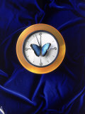 Butterfly on Top of Clock Photographie par Michelle Joyce