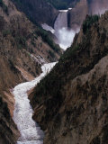 Lower Falls of the Yellowstone River, Yellowstone National Park, Wyoming, USA Lámina fotográfica por Dee Ann Pederson