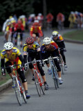 Bicycle Racers at Volunteer Park, Seattle, Washington, USA Photographie par William Sutton