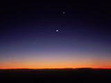 Moon and Venus at Dusk, Namibia Photographic Print by Frank Perkins