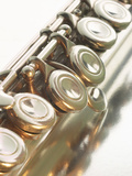 Close-up of Flute Keys Photographic Print