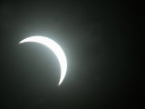 The View of the Partial Solar Eclipse from Athens, Greece Photographic Print