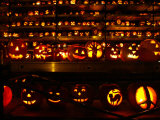 Jack-O-Lanterns Photographic Print