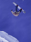 Airborne Snow Boarder Photographic Print by Kurt Olesek