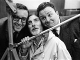 Spike Milligan, Harry Seacombe and Peter Sellers Rehersing for the Goons Radio Show, March 1963 Stampa fotografica
