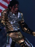 Michael Jackson Singing on Stage in Concert, December 1997 Lámina fotográfica Michael Jackson Singing on Stage in Concert, December 1997 Lámina fotográfica