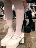 Shoe Detail of Coz-Play-Zoku (Costume Play Gang) Members, Meji Jingu Bridge, Harajuku, Tokyo, Japan Photographic Print by Greg Elms