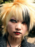 Goth Cos-Play-Zoku (Costume Play Gang), Meji Jingu Bridge, Harajuku, Tokyo, Japan Photographic Print by Greg Elms