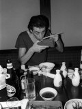 The Boomtown Rats in Japan, Bob Geldof Eating His Food with Chop Sticks Photographic Print