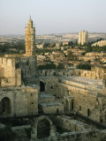A Minaret in the Muslim Quarter of Jerusalems Old City Photographic Print by Joel Sartore