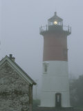 Nauset Lighthouse on a Foggy Morning Photographie