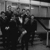Pop Stars Cilla Black, Billy J Kramer and Gerry Marsden of Gerry and the Pacemakers in 1964 Fotografisk tryk