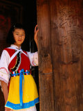 Young Girl in Traditional Naxi Costume, Lijiang, China Photographic Print by Bruce Yuan-yue Bi