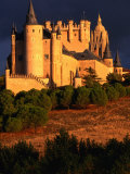 Exterior of Alcazar on Stormy Day, Segovia, Spain Photographic Print by John Banagan