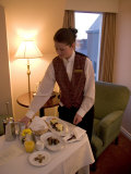 Room Service Breakfast at a Hotel Photographic Print by Taylor S. Kennedy