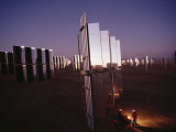 800 Mirror-Winged Solar Panels Convert Even the Last Rays of the Day Directly into Electricity Photographic Print