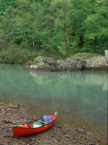 Canoe by the Big Piney River, Arkansas Photographic Print by Gayle Harper