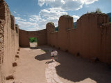 Travelers Examine the Ruins of 17th Century Spanish Mission, the Church of San Jose De Los Jemez Impressão fotográfica por Pat Vasquez-cunningham