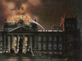 The Reichstag Destroyed by Fire Photographic Print