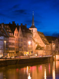 St. Nicholas Church and Ill River, Strasbourg, Haut Rhin, Alsace, France Photographic Print by Walter Bibikow