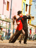 Tango Dancers on Caminito Avenue, La Boca District, Buenos Aires, Argentina Photographic Print by Stuart Westmoreland