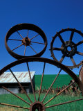 The Wheel Fence and Barn, Uniontown, Whitman County, Washington, USA Photographic Print by Brent Bergherm