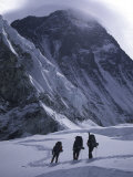 Climbing Towards Mountain Halo, Everest Posters by Michael Brown