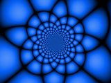 Abstract Blue Fractal Design Fotografie-Druck von Albert Klein