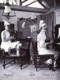 Young Unmarried Men Play and Dance in a Room of Bombay Photographic Print