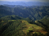Tarahumara Indian Farms atop a Mountain in the Copper Canyon Region of Mexico Photographic Print by Phil Schermeister