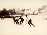 Stockhom Winter Games. Ice Hockey Match of the Swedish and Finnish Teams Photographie