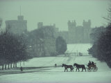 Prince Philip of England Drives a Coach Toward Toward the Long Walk, Windsor Castle, England Photographic Print by James L. Stanfield