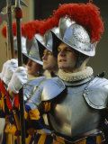 Swiss Guards Standing at Attention, Vatican City Photographic Print by James L. Stanfield