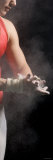Male Gymnast Putting Chalk on his Hands, Bainbridge Island, Washington State, USA Photographic Print by Panoramic Images 