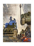 Tanks Roll Out of an American Assembly Line During World War Ii Photographie par Thorton Oakley
