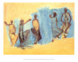 Cinq Etudes de Danseuses Cambodgiennes Poster by Auguste Rodin Cinq Etudes de Danseuses Cambodgiennes Poster by Auguste Rodin