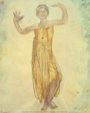 Danseuse Cambodgienne V Poster av Auguste Rodin