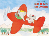 Babar im Flugzeug Kunstdrucke von Laurent de Brunhoff