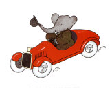 Babar en Auto Kunst av Laurent de Brunhoff