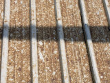 Metal Roof, Full Frame in Tel Aviv, Israel Photographic Print