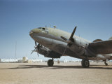 A C-46 at the Airport in Rio De Oro Photographic Print