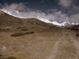 The Lhotse Wall Viewed from a Trail Just Below Dingboche and Chuukung Photographie