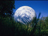 Startling View of a Round Water Tank Painted to Resemble the Earth Photographic Print by Stephen St. John