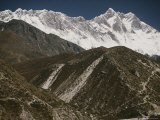 The Lhotse Wall Viewed from Just Below Dingboche Photographic Print by Michael Klesius