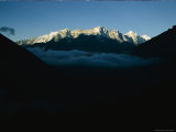 Mounts Kongde and Nupla Looking South from Thyangboche Photographic Print by Michael Klesius