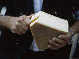 Dairy Farmer Samples Cheese at an Annual Cheese Dividing Ritual, Bernese Alps, Switzerland Photographic Print