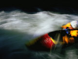 Man Kayaking a Rapid Called Iron Curtain Photographie