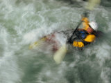 Man Kayaking a Rapid Called Iron Curtain Photographie